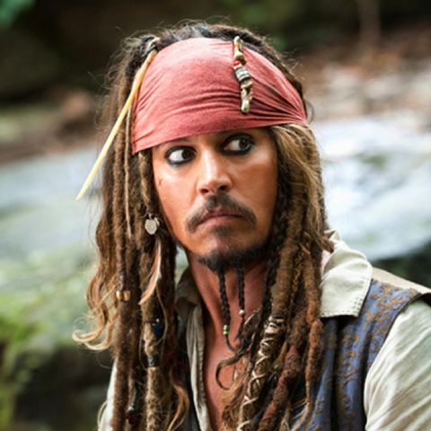 Johnny Depp als "Captain Jack Sparrow"
