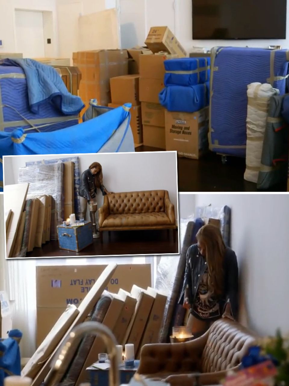 In der Dokumentation des "Oprah Winfrey Networks" bekommt man einen Überblick über die gewaltige Menge von Lindsay Lohans Besitztümern. Verpackt in Kartons stapeln sich hier Möbel, Kunstwerke und Kleider.