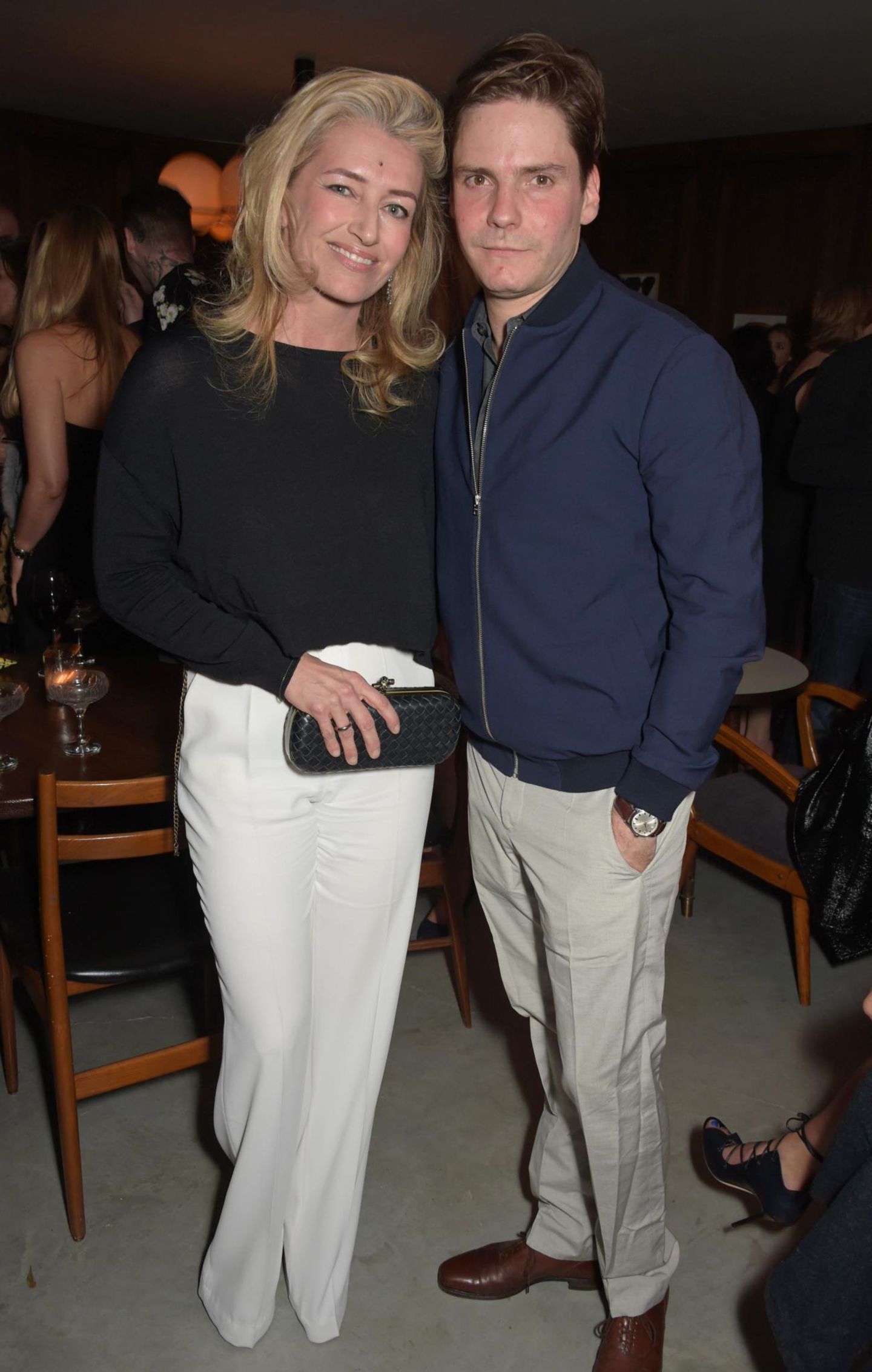 Soho House Opening Istanbul: GALA-Redakteurin Hili Ingenhoven mit Daniel Brühl GALA-Redakteurin Hili Ingenhoven mit Daniel Brühl