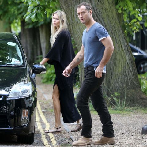 Jude Law und Phillipa Coan auf dem Weg zum Auto. Ist sie seine Neue?