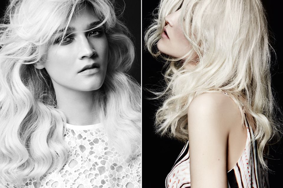 Styling für feine Haare: Locken odervon der Sonne geküsste Wellen, beides sieht toll aus. Locken odervon der Sonne geküsste Wellen, beides sieht toll aus.