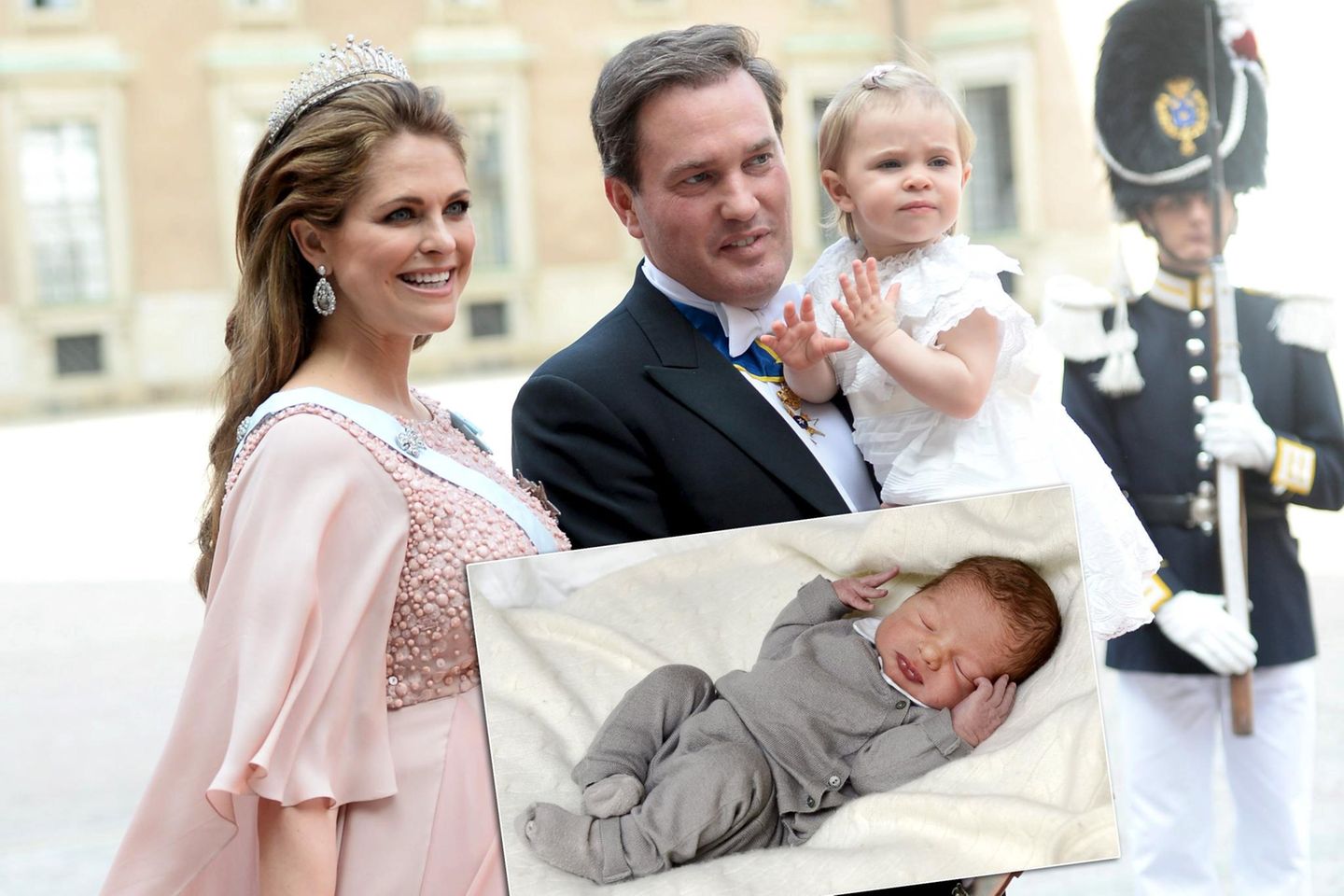 Prinzessin Madeleine, Chris O'Neill und ihre beiden Kinder