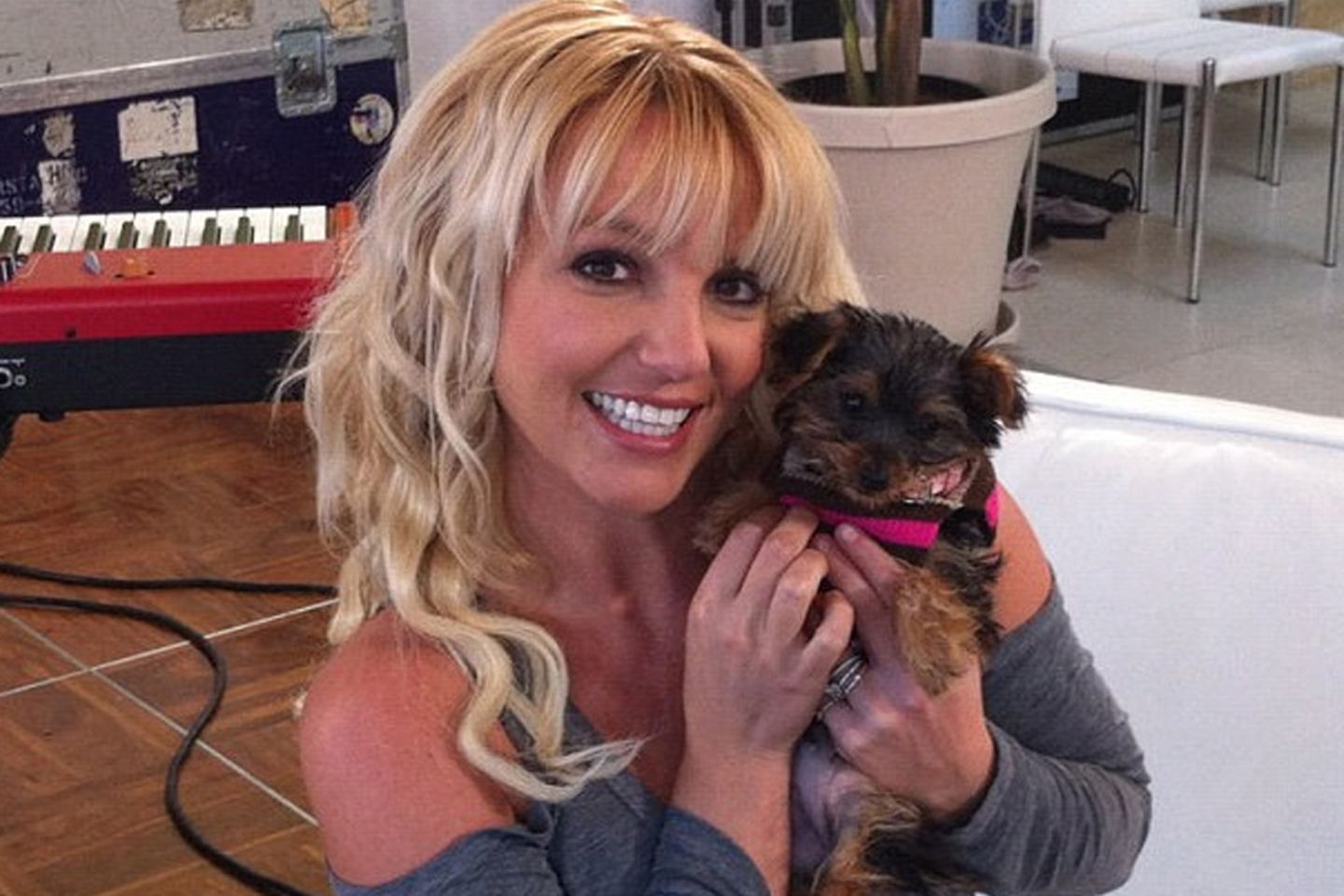 Britney Spears mit Hündchen Hannah