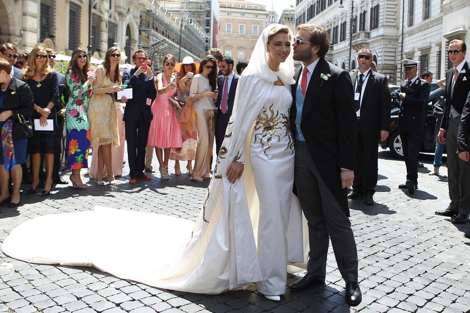 Sabine Ghanem und Joseph Getty heiraten in Rom.