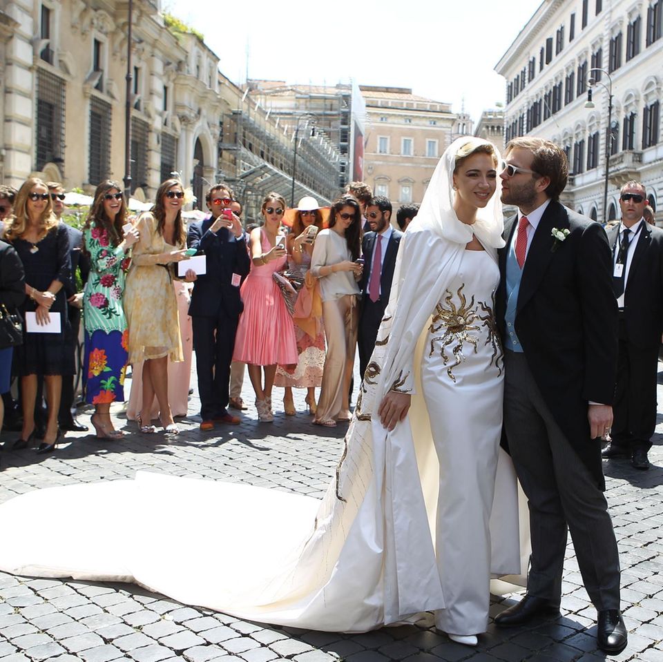 Sabine Ghanem und Joseph Getty heiraten in Rom.