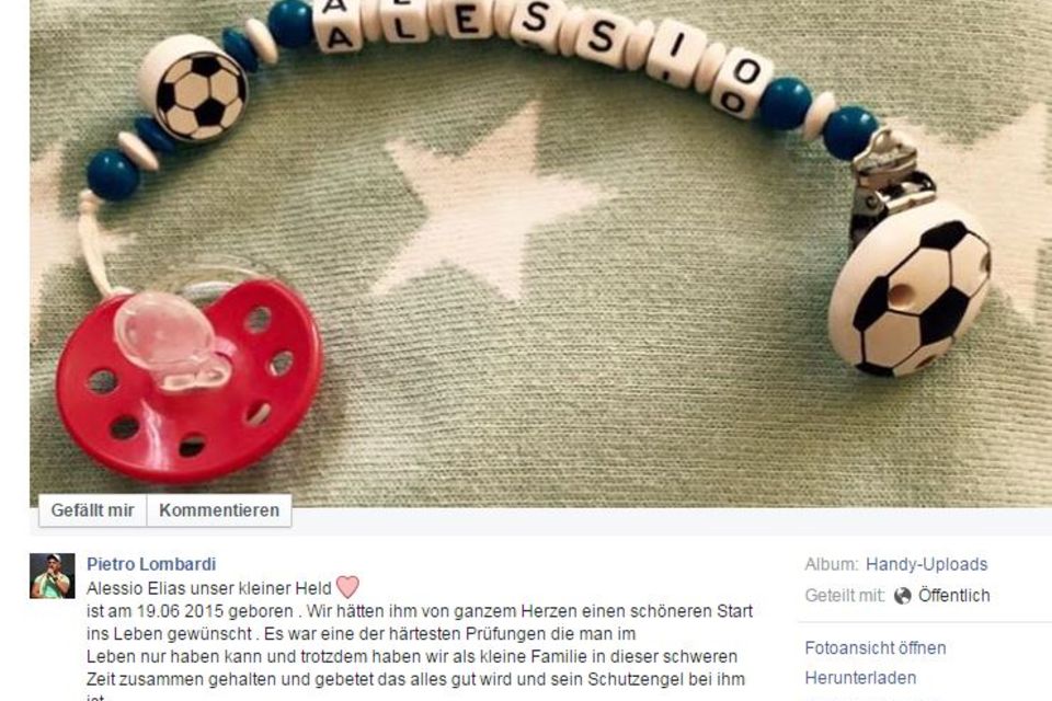 Pietro Lombardi Facebook