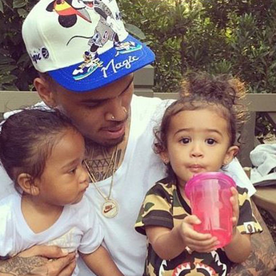 Chris Brown mit Tochter Royalty (rechts)