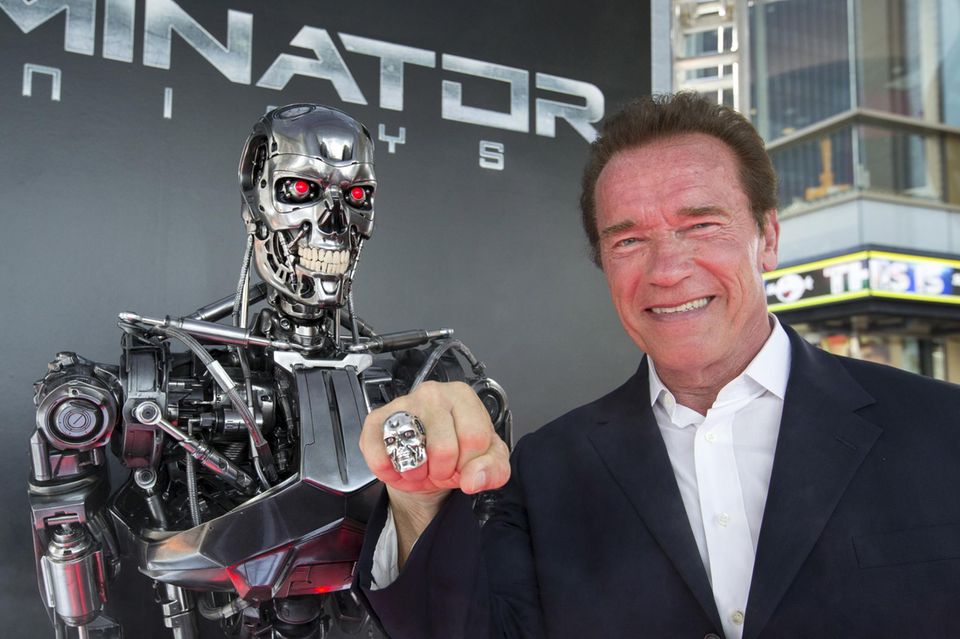 Arnold Schwarzenegger bei der Premiere von "Terminator: Genisys" in Berlin.