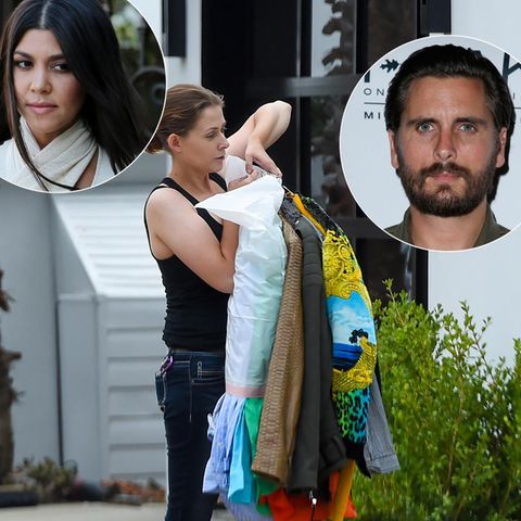Kourtney Kardashian lässt Scott Disicks Habseligkeiten aus ihrem Haus entfernen.