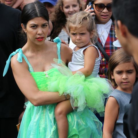 Kourtney Kardashian mit ihren Kindern Penelope Disick und Mason Disick