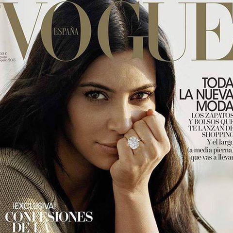 Kim Kardashian auf dem Cover der spanischen "Vogue".