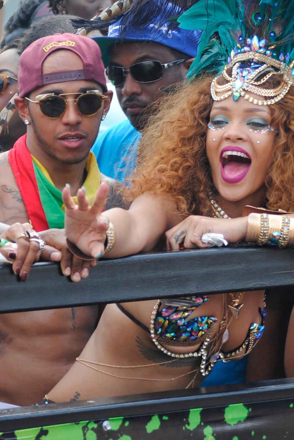 Rihanna und Lewis Hamilton in Barbados Rihanna und Lewis Hamilton in Barbados