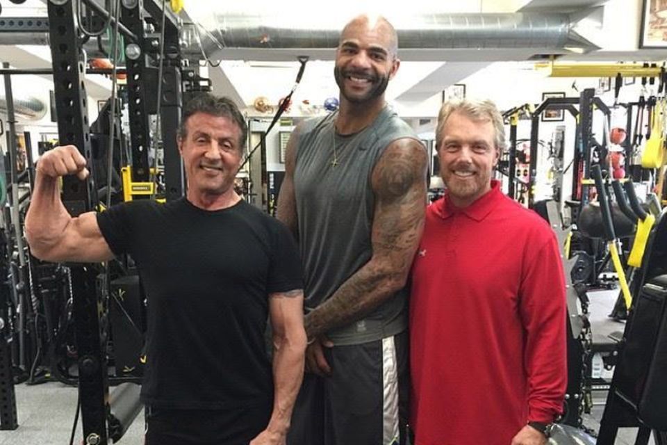 Celebrity Fitness Trainer Gunnar Peterson, Sylvester Stallone, Carlos Boozer