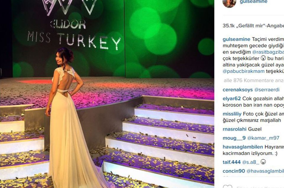 Amine Gülse war in 2014 "Miss Turkey" und arbeitet auch sonst als Model.