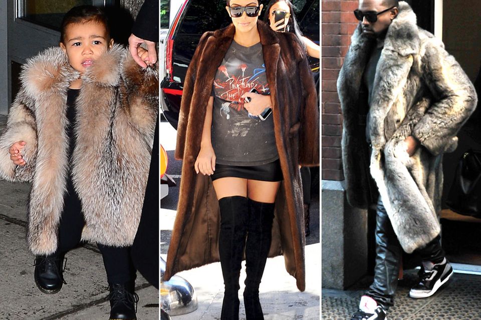 Kendall Jenner: Klein North, Kim Kardashian und Kanye West hüllen sich oft in bodenlange Pelzmäntel und das scheinbar zu jeder Jahreszeit, wenn man sich das ganze Outfit von Kim genauer anschaut. Klein North, Kim Kardashian und Kanye West hüllen sich oft in bodenlange Pelzmäntel und das scheinbar zu jeder Jahreszeit, wenn man sich das ganze Outfit von Kim genauer anschaut.