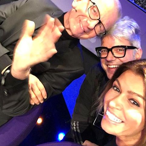 Nach der Sendung knipste Sabia dieses Selfie mit ihren Jurykollegen.