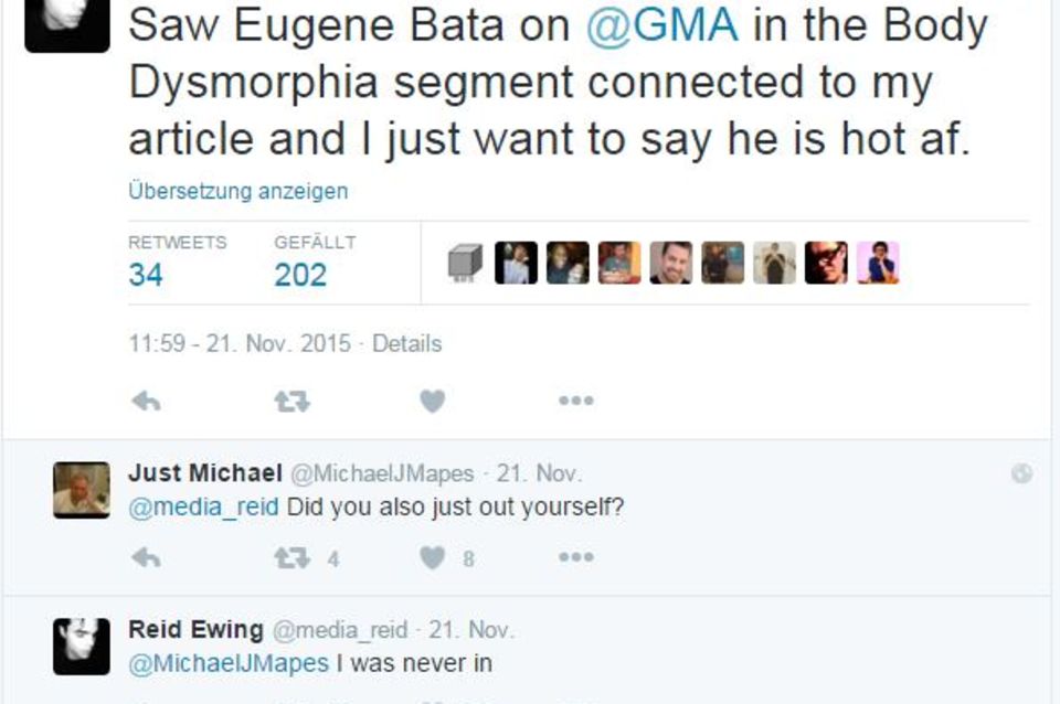 Reid Ewing outete sich auf Twitter.