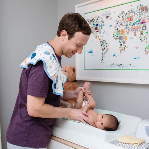 Mark Zuckerberg und Tochter Max