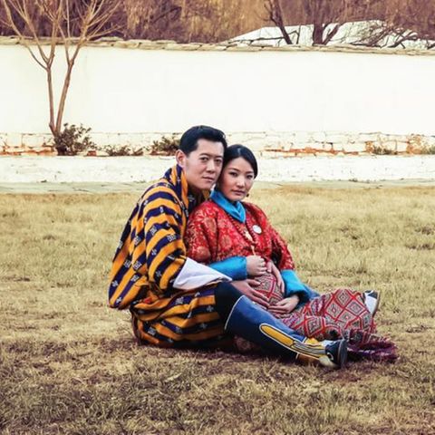 König Jigme. Königin Jetsun von Bhutan