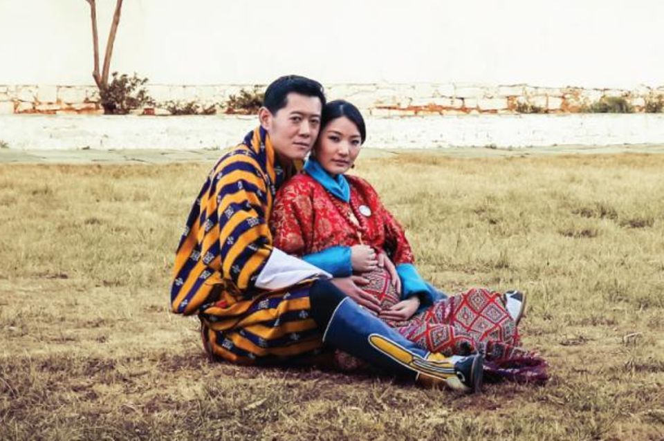 König Jigme. Königin Jetsun von Bhutan