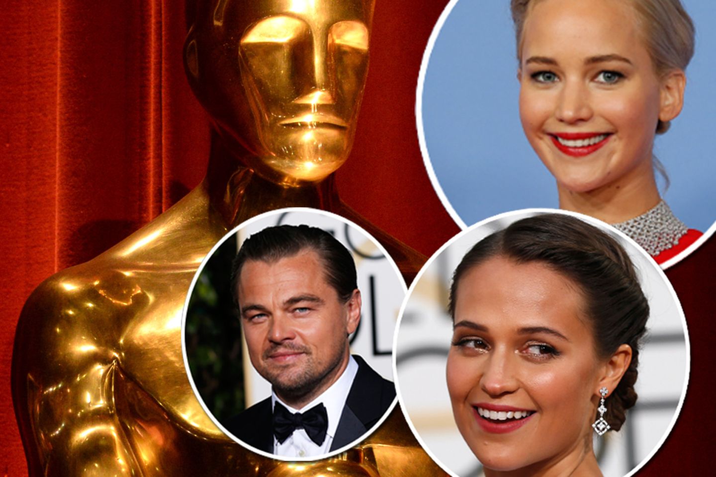 Leonardo DiCaprio, Alicia Vikander, Jennifer Lawrence