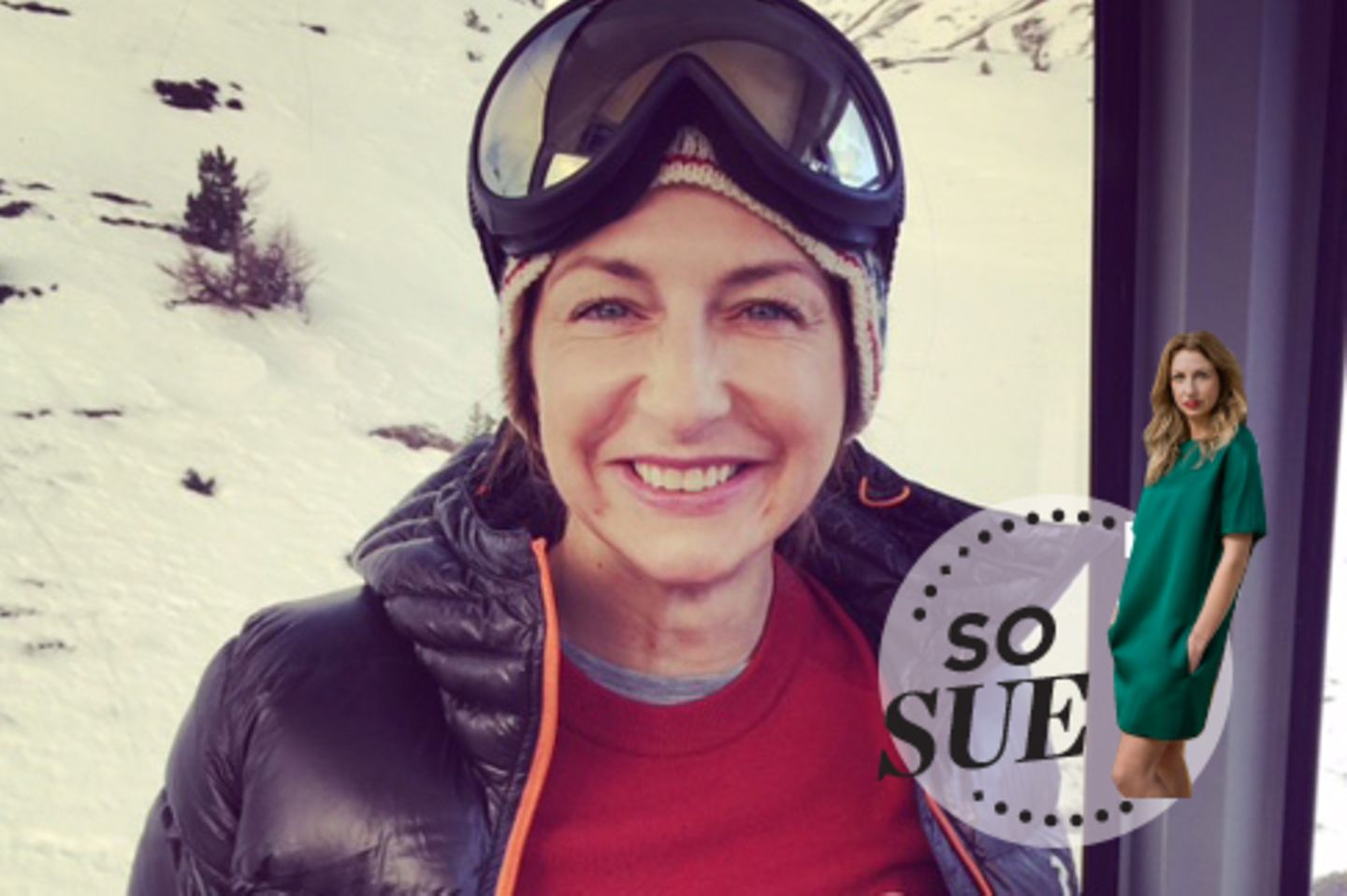Sue "Skihase" Giers in St. Moritz