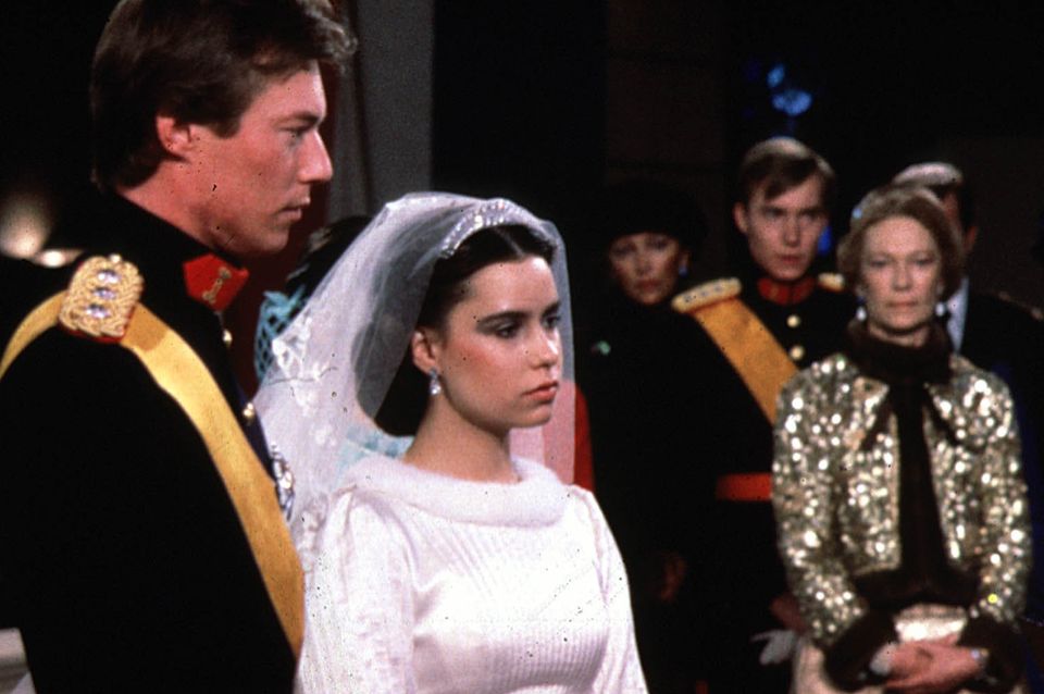 Großherzog Henri und Großherzogin Maria Teresa bei ihrer Hochzeit am 14. Februar 1981 Großherzog Henri und Großherzogin Maria Teresa bei ihrer Hochzeit am 14. Februar 1981