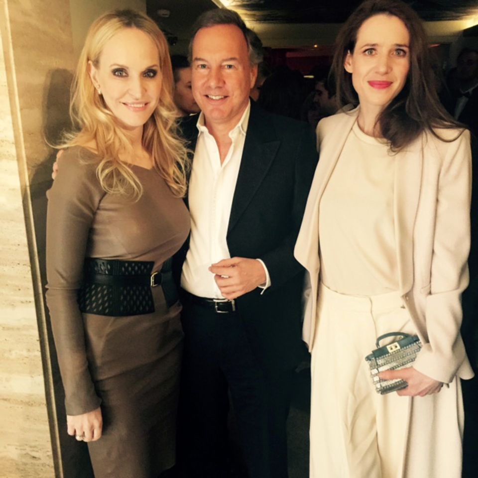 Anne Meyer-Minnemann (GALA), Nico Hofmann (UFA) und Julia Malik bei der "Berlin Opening Night"