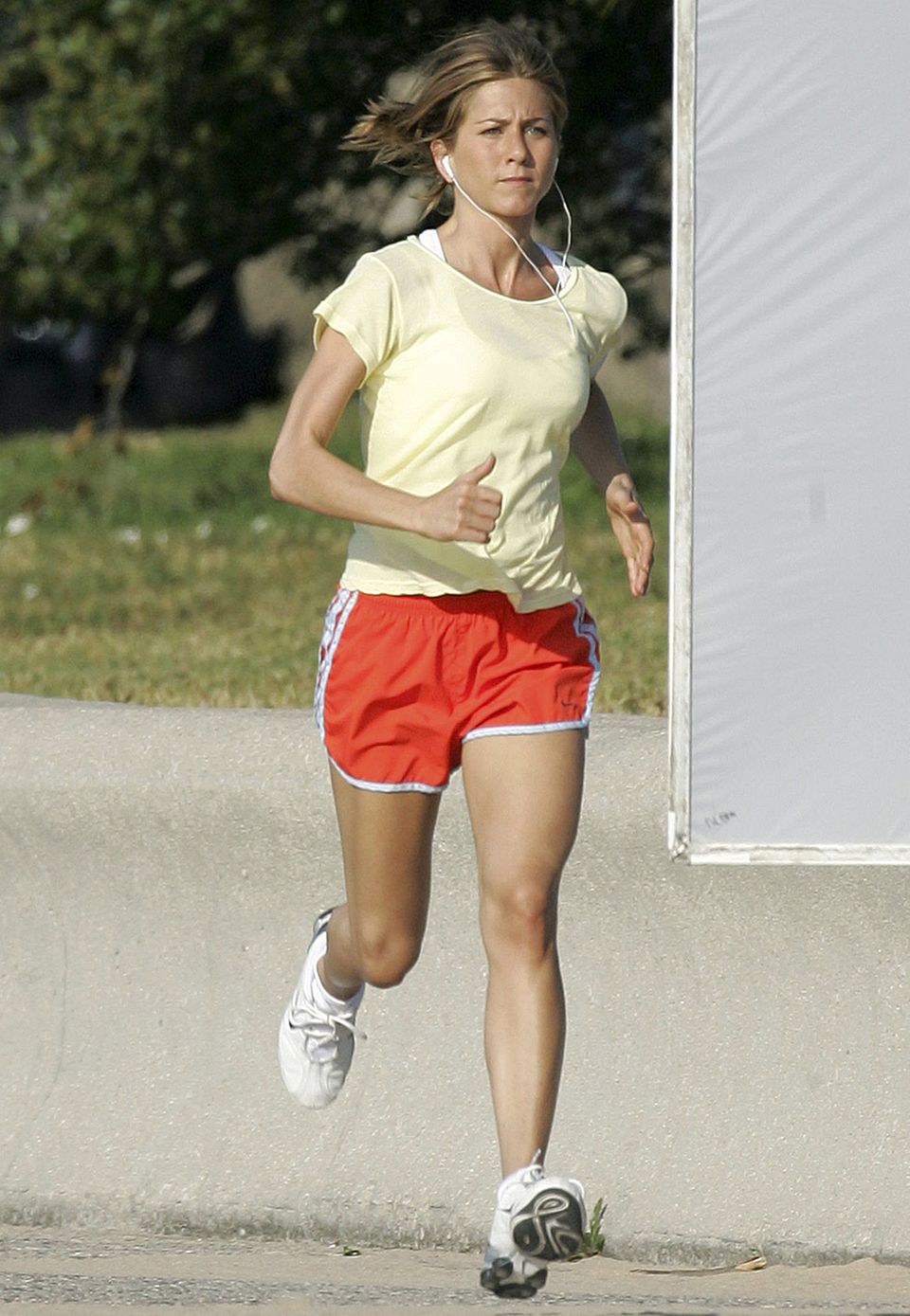 Sportskanone: Gleich zwei Trainingseinheiten pro Tag stehen bei Jennifer Aniston auf dem Programm.