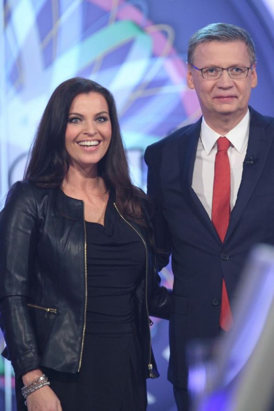 Günther Jauch mit WWM-Kandidatin Alexandra Philipps