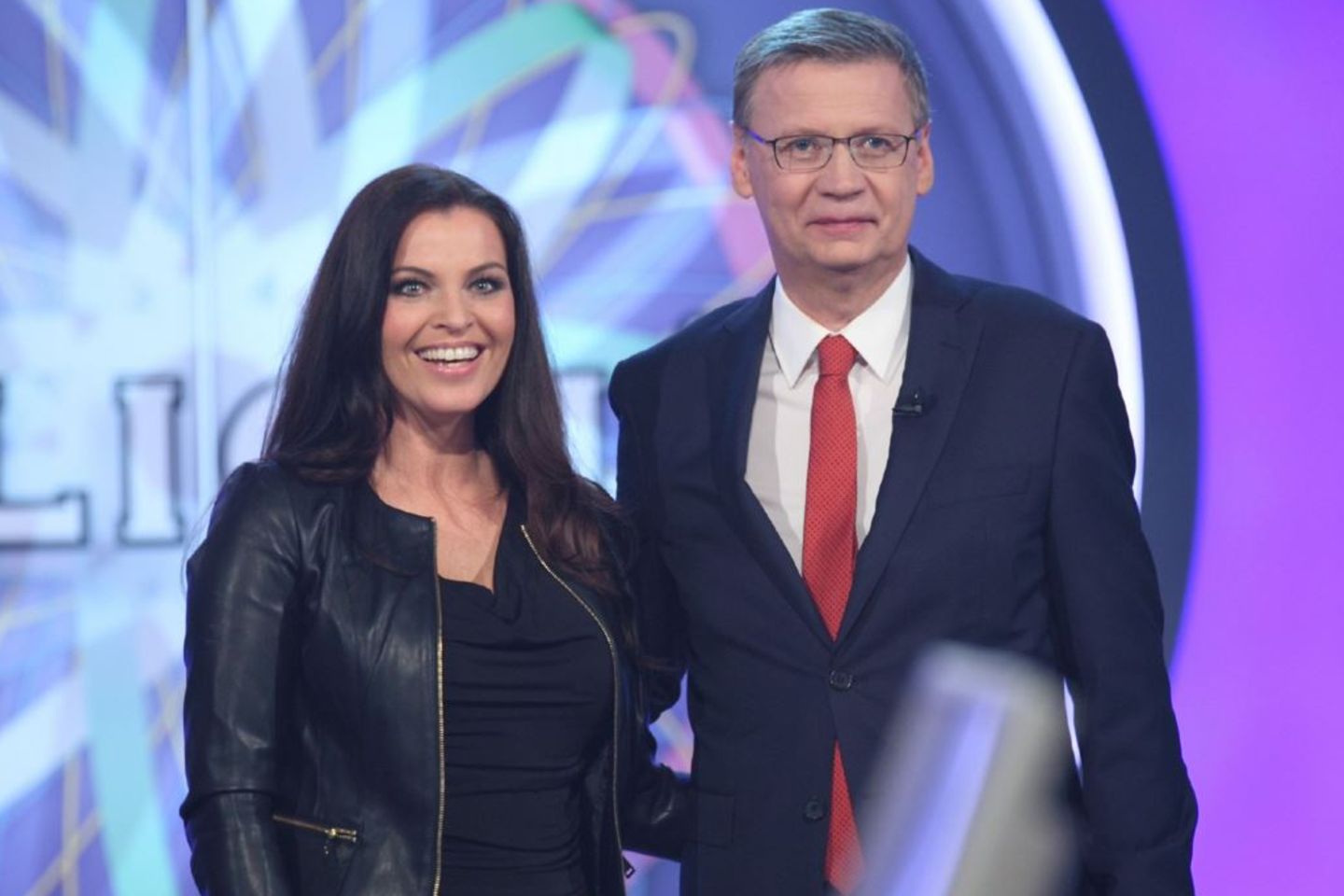Günther Jauch mit WWM-Kandidatin Alexandra Philipps