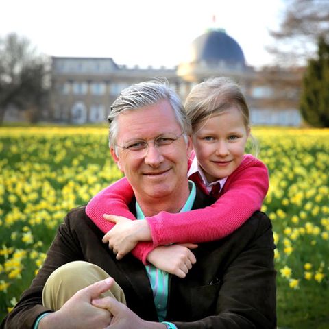 König Philippe und seine Tochter Eléonore