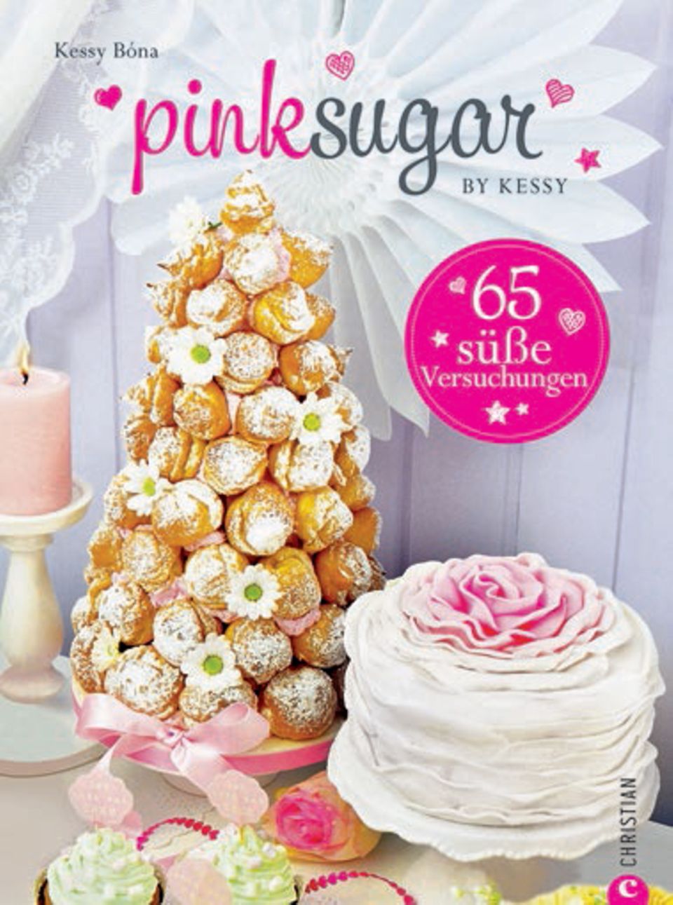 Biskuit-Torte: Zuckerbäcker und Naschkatzen aufgepasst! Model und Pâtissière Kessy Bona versüßt uns mit ihren spektakulären Kuchen, Cakepops und Motivtorten die bevorstehenden Familien- und Sommerfeste. ("Pink Sugar by Kessy", Christian Verlag, 192 S., 19,99 Euro) Zuckerbäcker und Naschkatzen aufgepasst! Model und Pâtissière Kessy Bona versüßt uns mit ihren spektakulären Kuchen, Cakepops und Motivtorten die bevorstehenden Familien- und Sommerfeste. ("Pink Sugar by Kessy", Christian Verlag, 192 S., 19,99 Euro)