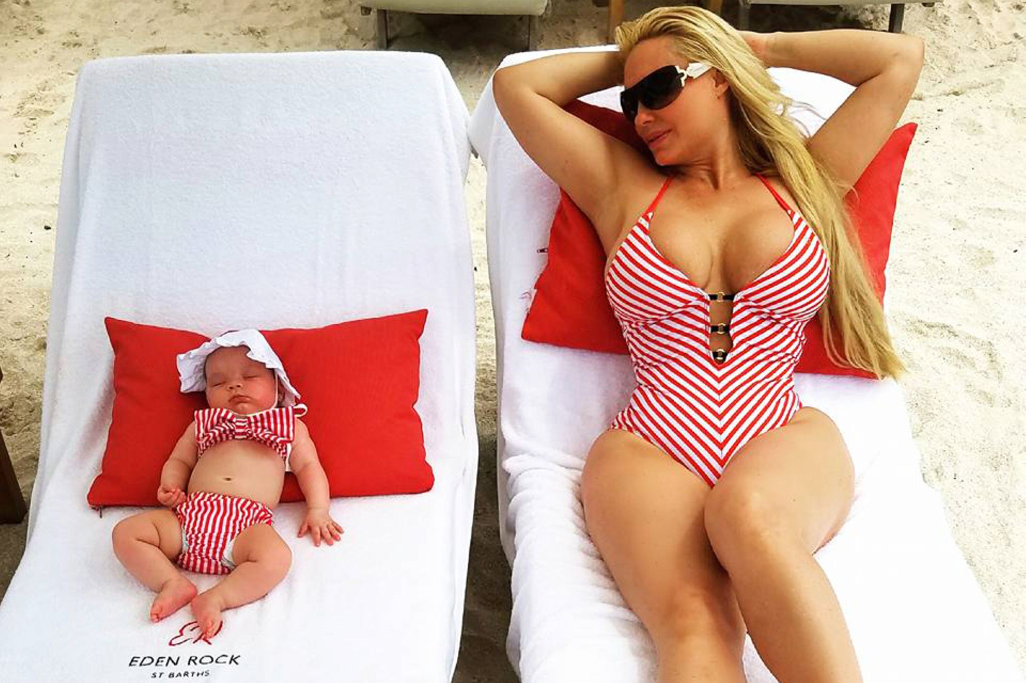 Coco Austin: Sonnenbad mit Baby | GALA.de