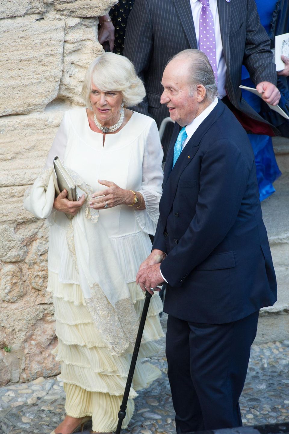 Protokollarisch waren sie die Gäste mit dem höchsten Rang: Herzogin Camilla aus Großbritannien und Ex-König Juan Carlos von Spanien im Plausch der älteren Semester. Protokollarisch waren sie die Gäste mit dem höchsten Rang: Herzogin Camilla aus Großbritannien und Ex-König Juan Carlos von Spanien im Plausch der älteren Semester.