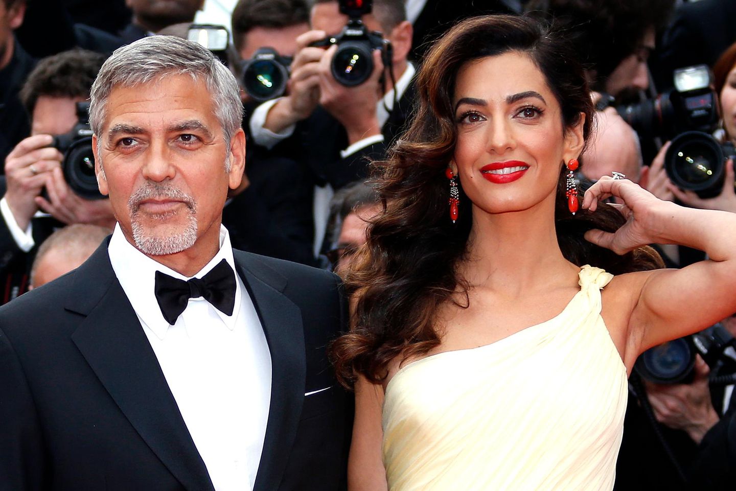 Amar und George Clooney.