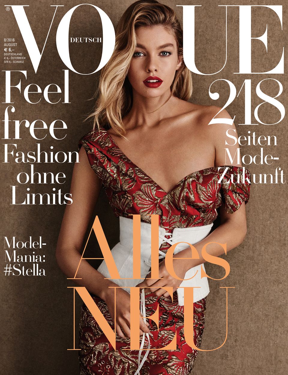 Die August-Ausgabe der deutschen "Vogue" Die August-Ausgabe der deutschen "Vogue"