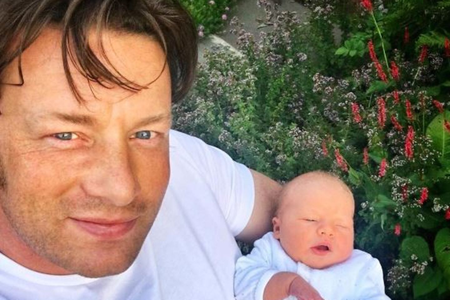 Jamie Oliver + sein jüngster Sohn
