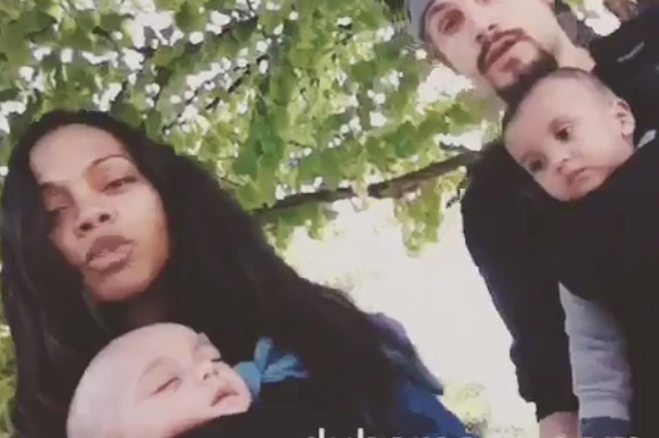 Ungewöhnlich: Zoe Saldana zeigt die Gesichter ihrer Kinder auf Instagram.