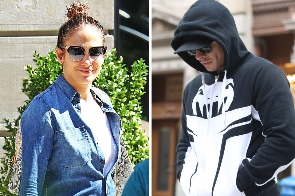 Jennifer Lopez + Casper Smart: Jennifer Lopez und Casper Smart nach ihrer Trennung in New York: Die eine lacht, der andere ist traurig Jennifer Lopez und Casper Smart in New York - die eine lacht, der andere ist traurig