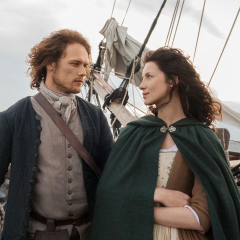 Jamie (Sam Heughan) + Claire (Caitriona Balfe)