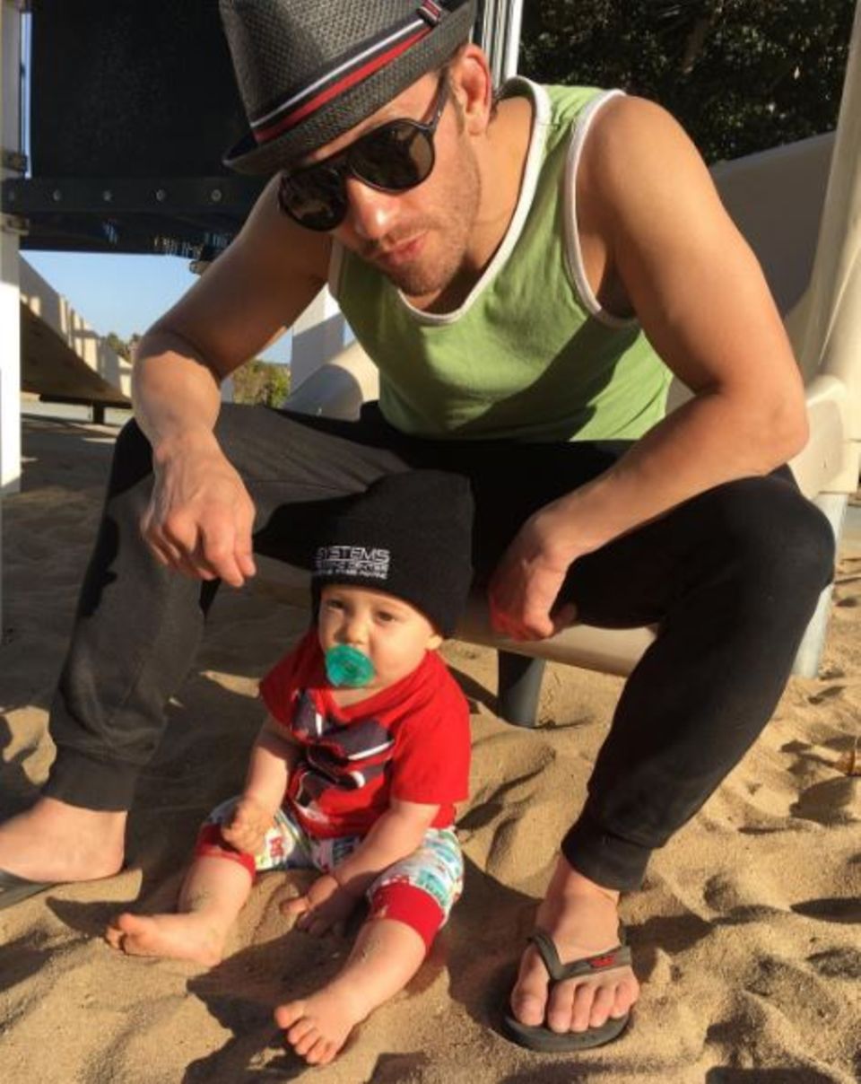 Marcus Kowal: Ein Herz und eine Seele: Marcus Kowal und Sohn Liam.