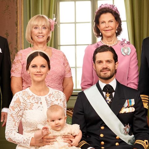 Prinz Alexander, Taufbild mit Eltern + Großeltern