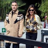 10. März 2016: Robbie Williams und seine Frau Ayda Field strahlen über beide Ohren als sie ein TV-Studio in London verlassen.