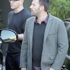 24. Oktober 2012: Matt Damon und Ben Affleck verlassen gemeinsam ein Meeting in Los Angeles.