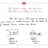7. Dezember 2015  Der spanische Hof verschickt die Weihnahctskarte der Königsfamilie.