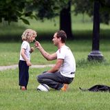 6. Juni 2008: Zusammen mit Rudy gibt es einen Vater-Sohn-Tag in London