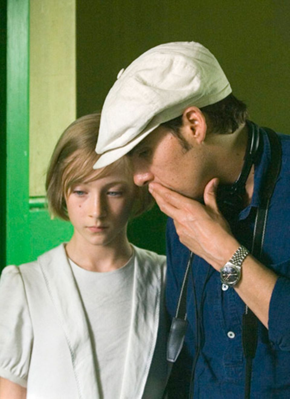 Letzte Anweisungen für Saoirse Ronan, Darstellerin der jugendlichen Briony, von Regisseur Joe Wright Letzte Anweisungen für Saoirse Ronan, Darstellerin der jugendlichen Briony, von Regisseur Joe Wright