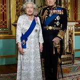 Anlässlich des 60. Thronjubiläum von Queen Elizabeth, wird dieses offizeille Foto vom englischen Königshaus veröffentlicht.