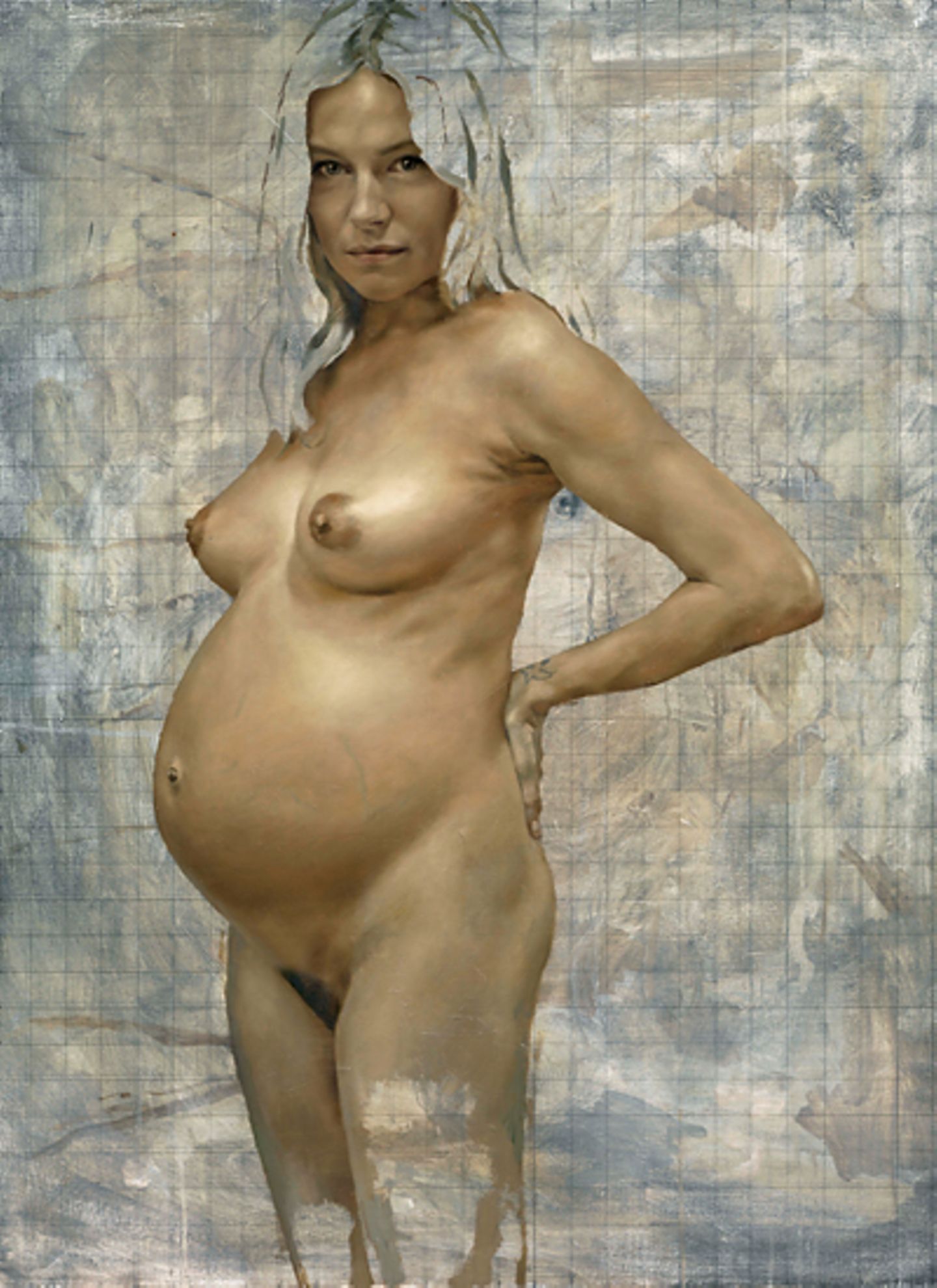 Wenige Wochen vor der Geburt ihrer Tochter Marlowe posierte Sienna Miller nackt für den Künstler Jonathan Yeo. Das Bild ist nun